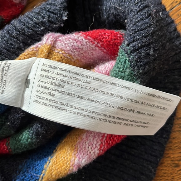 Abercrombie & Fitch Striped Mock-neck Sweater - Picture 8 of 8